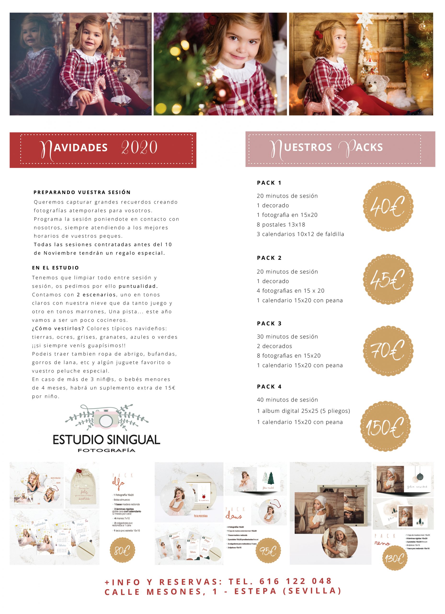 Sinigual Fotografía Estepa Infantil Navidad estudio